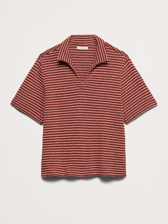 Banana Republic Other - Banana Republic Red and White Striped Polo Shirt